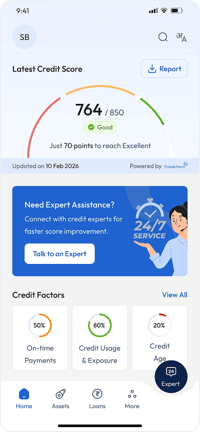 Credit Assist App Screenshot